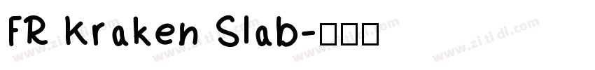 FR Kraken Slab字体转换